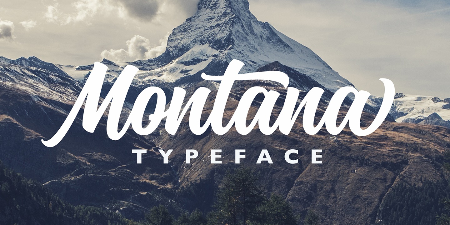 Пример шрифта Montana Typeface Regular